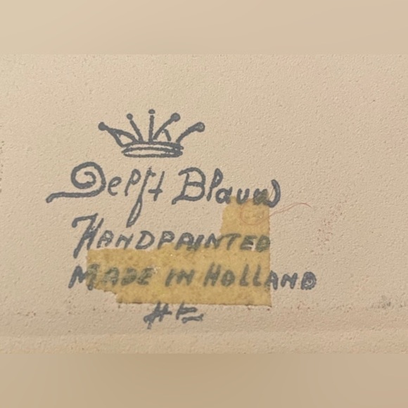 HAND-PAINTED IN HOLLAND -THE PHARMACIST & THE PASTEIBACKEN Large Tiles - Picture 7 of 8